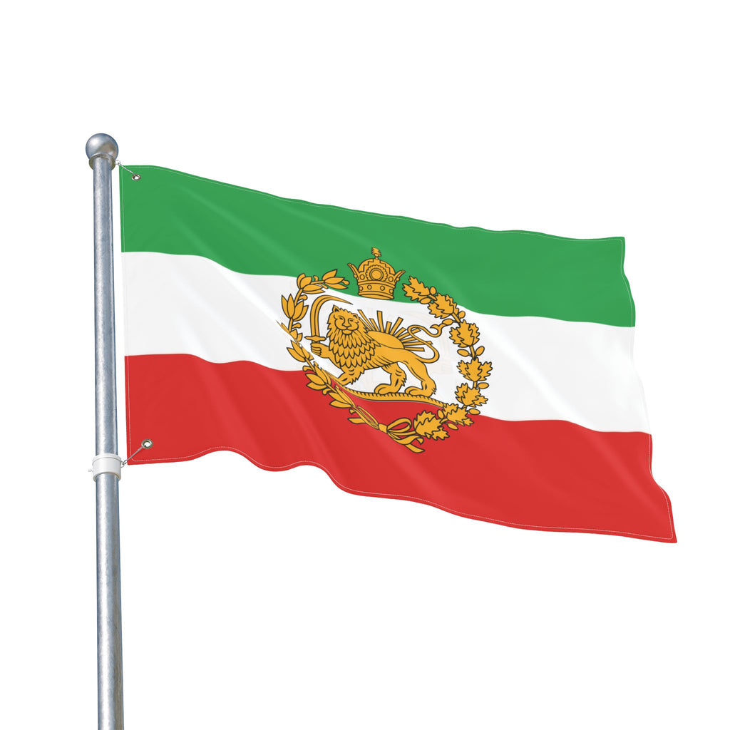 پرچم بزرگ شیر و خورشید تاج دار