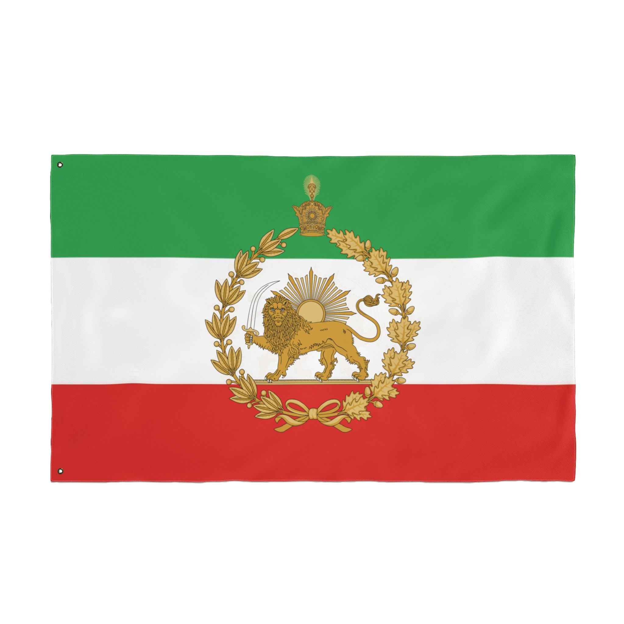 Detailed Lion and Sun Imperial Large Flag