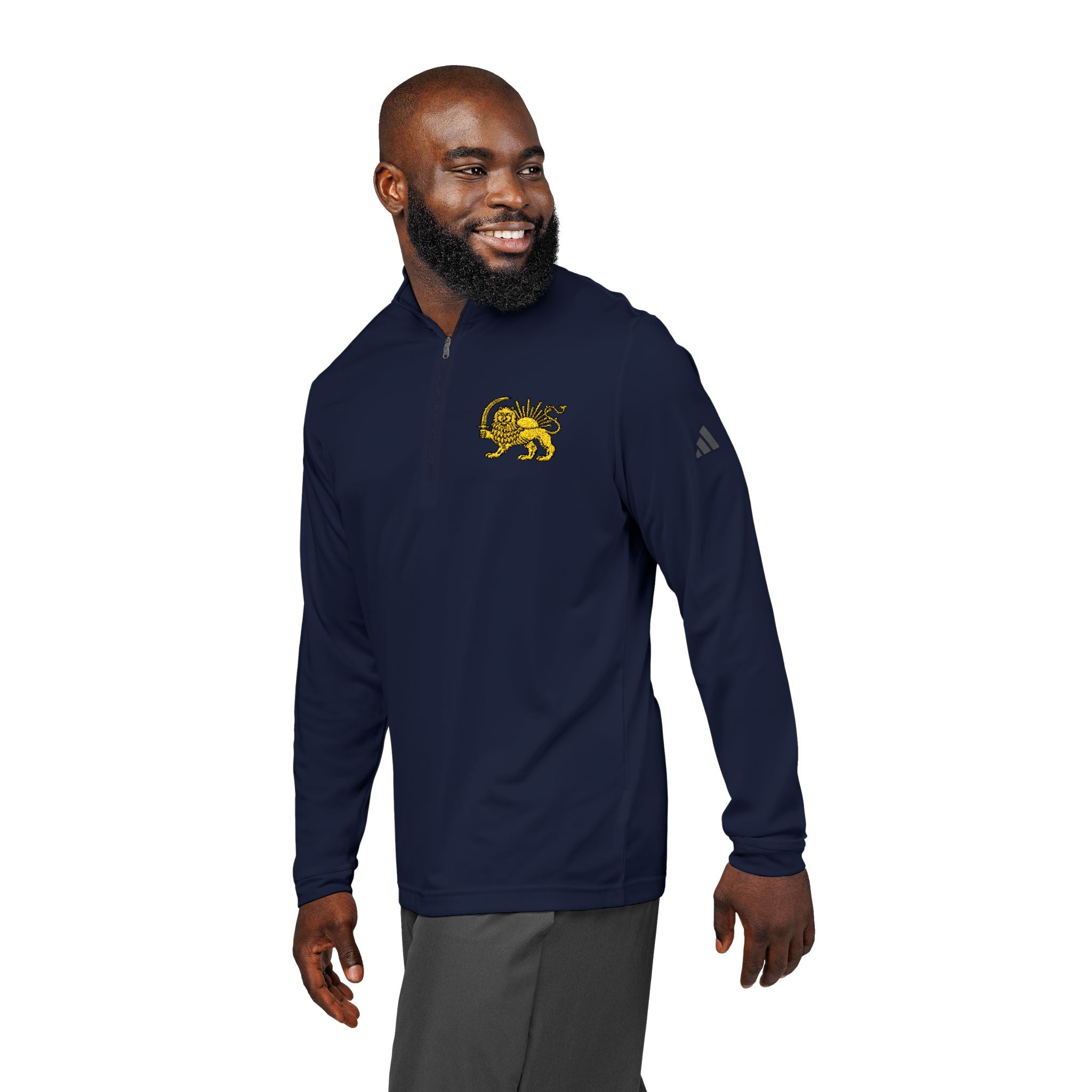 Adidas® Embroidered Lion and Sun Pullover