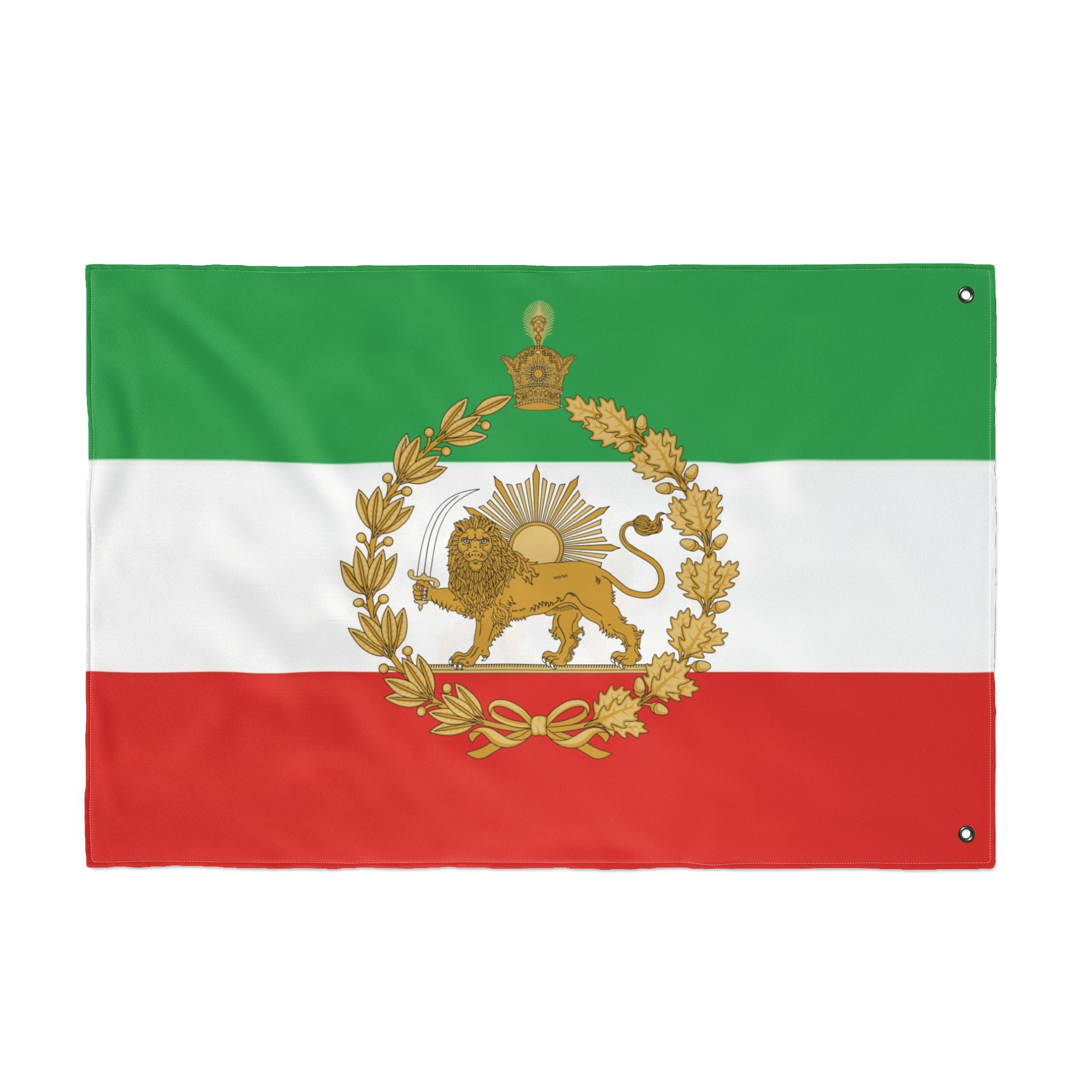 Detailed Lion and Sun Imperial Large Flag