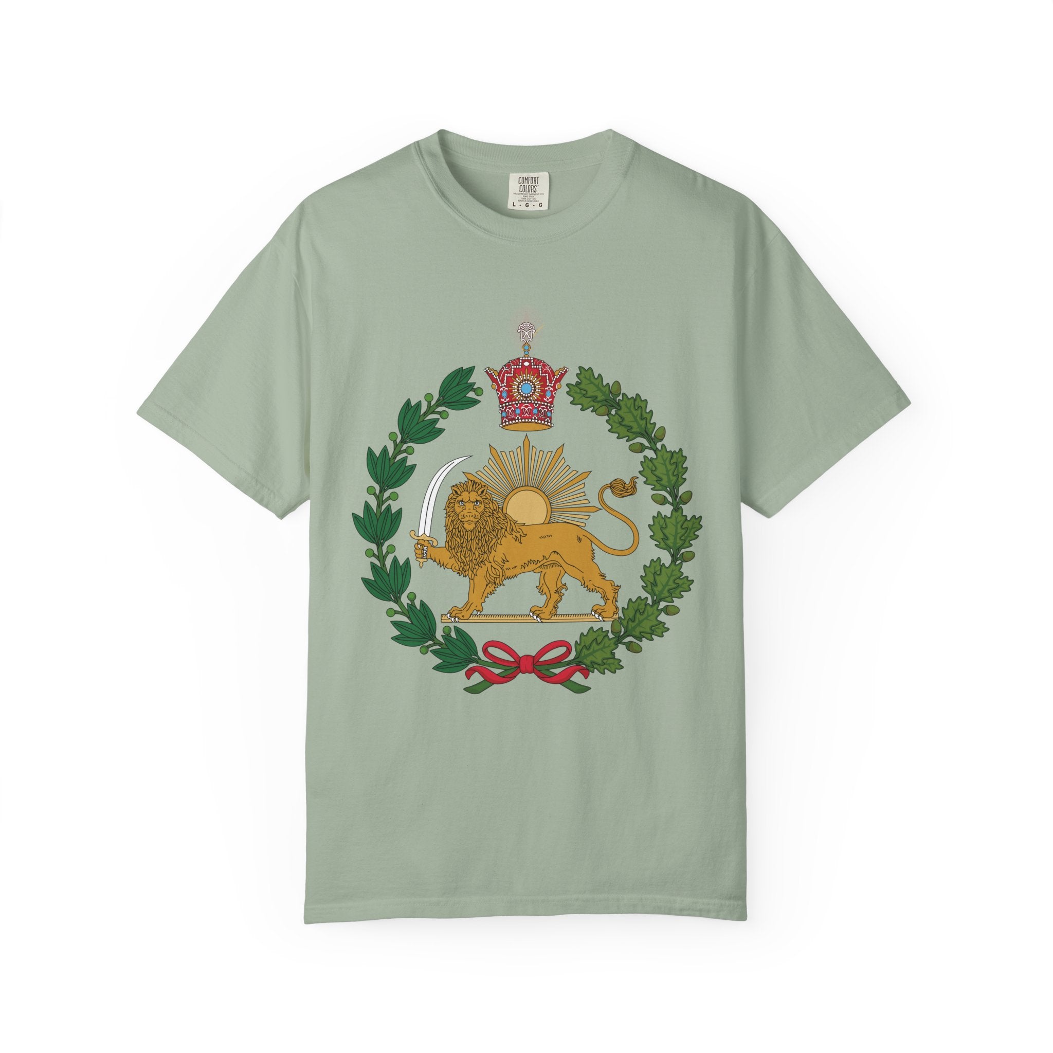 Detailed Lion and Sun Imperial T-Shirt