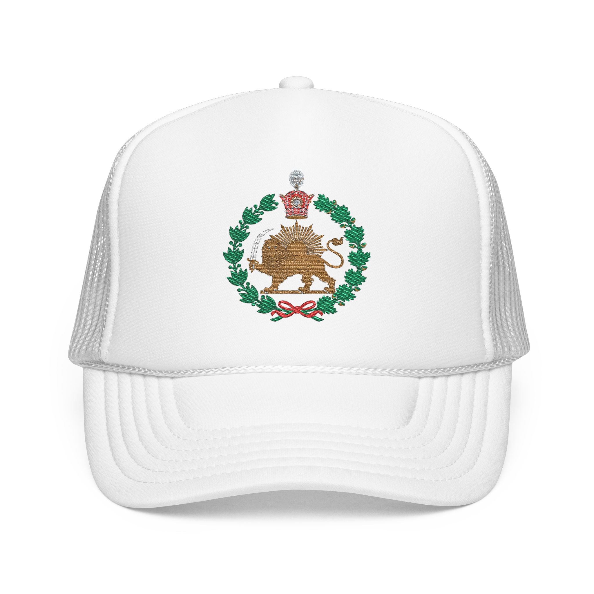 Detailed Lion and Sun Imperial Embroidered Hat