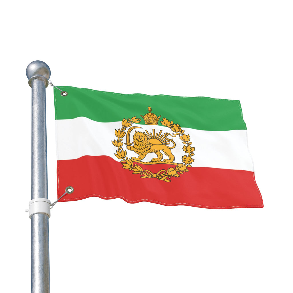 پرچم بزرگ شیر و خورشید تاج دار