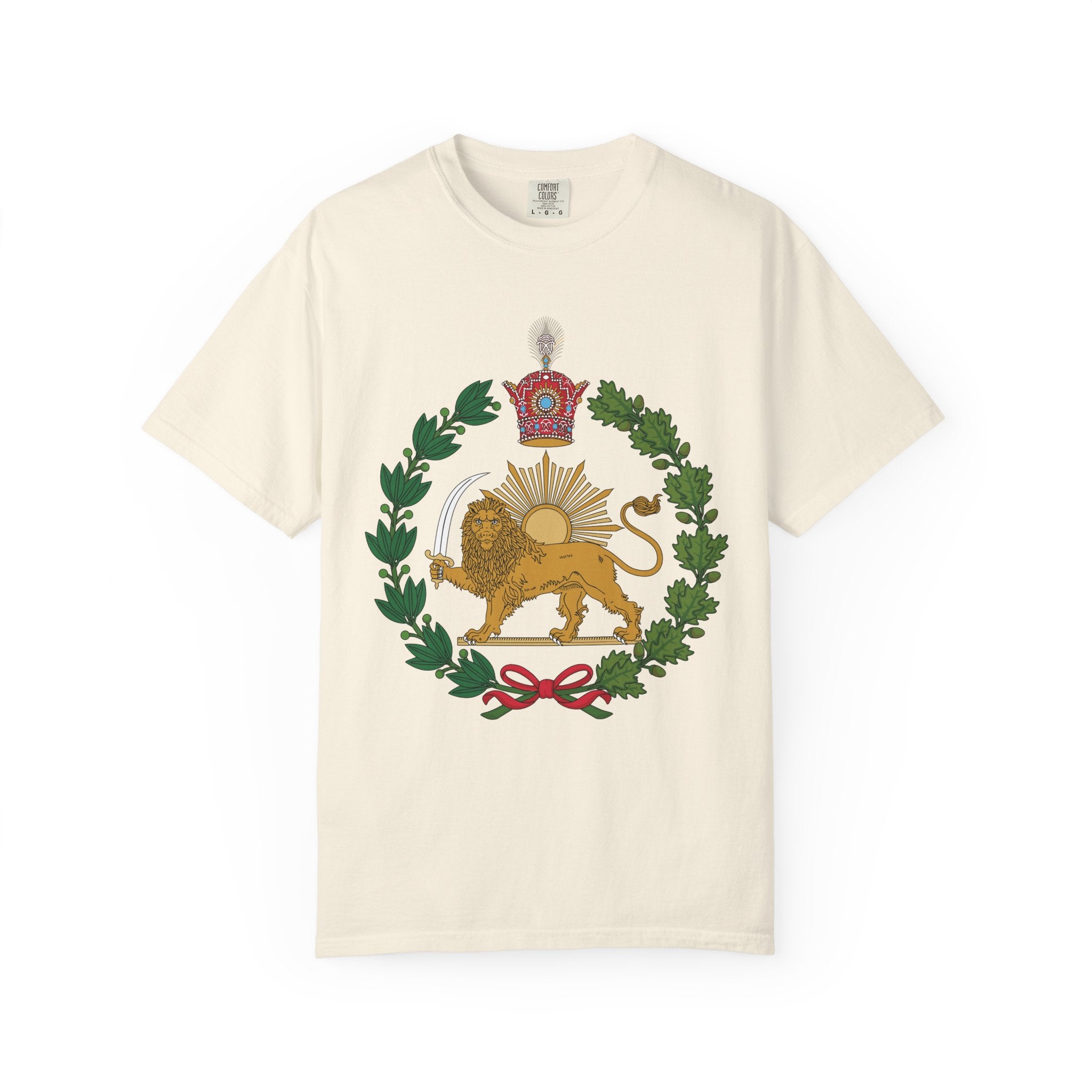 Detailed Lion and Sun Imperial T-Shirt