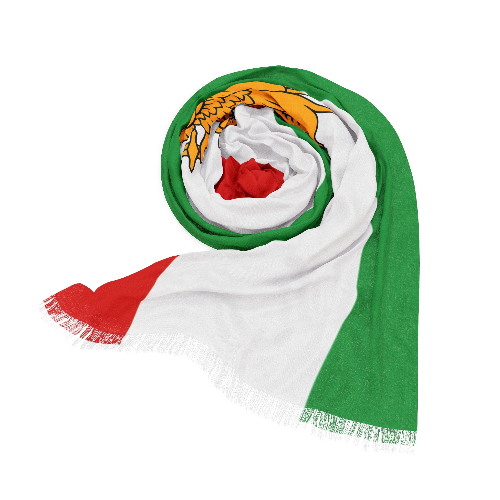 Iran Lion and Sun Flag Scarf