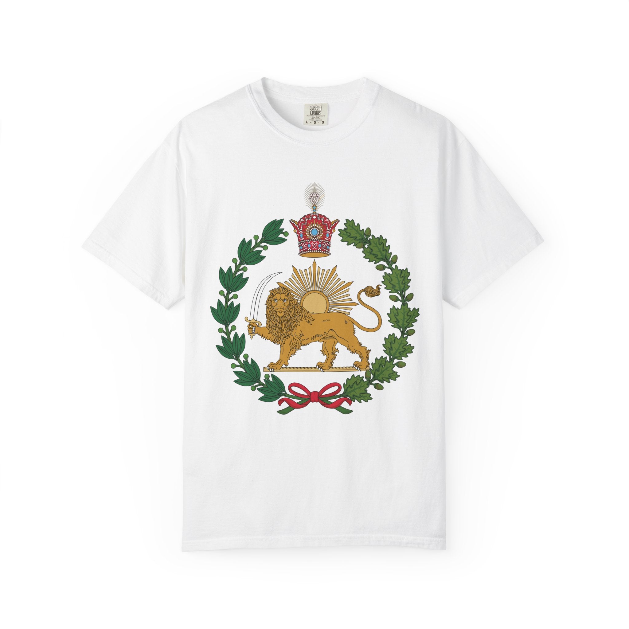 Detailed Lion and Sun Imperial T-Shirt