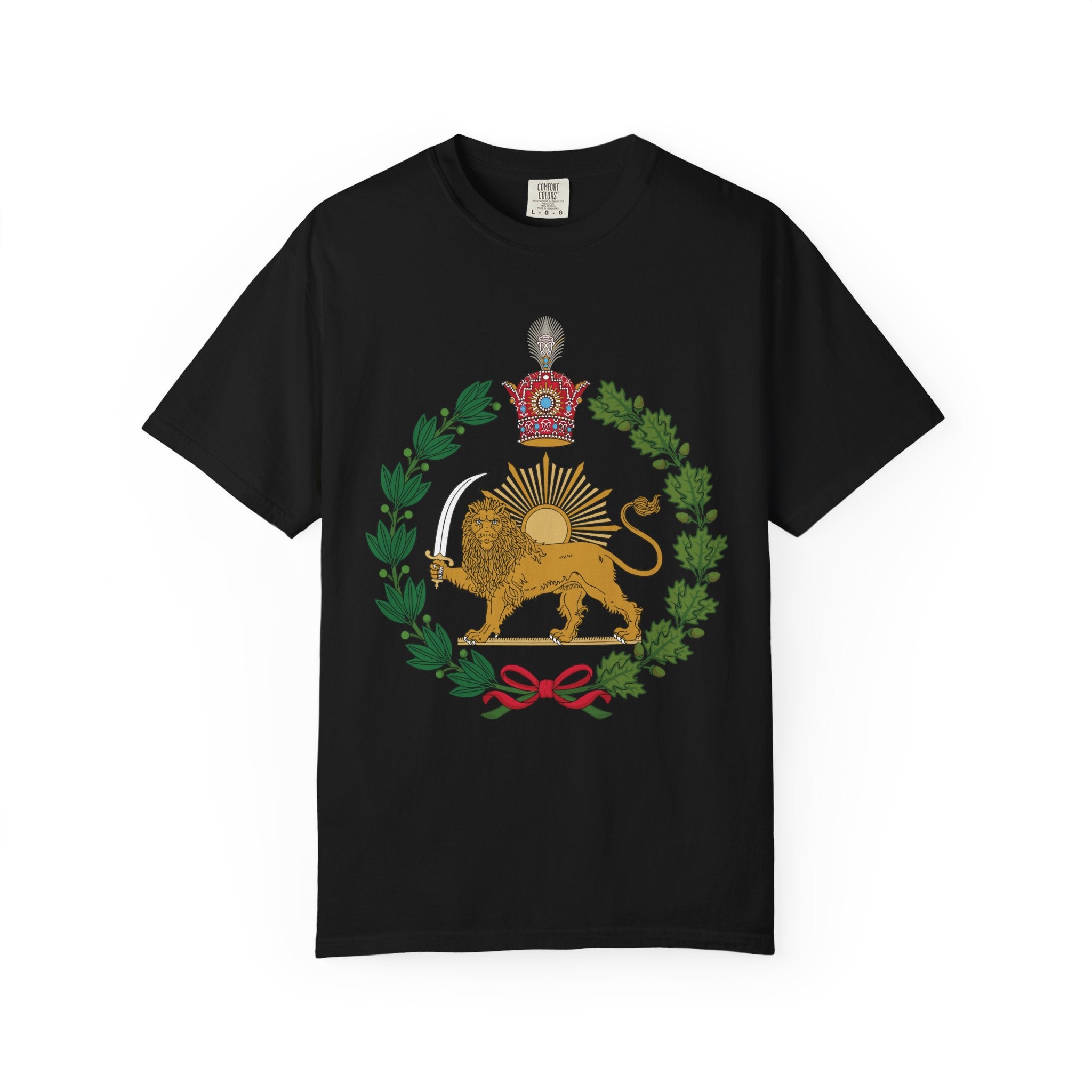 Detailed Lion and Sun Imperial T-Shirt