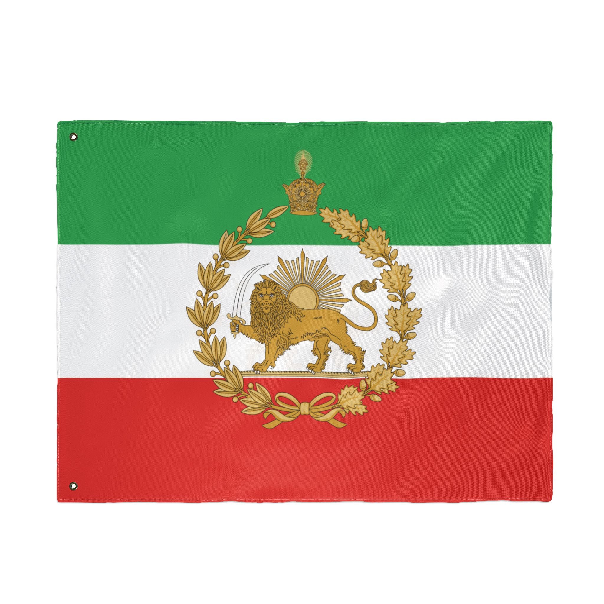 Detailed Lion and Sun Imperial Large Flag