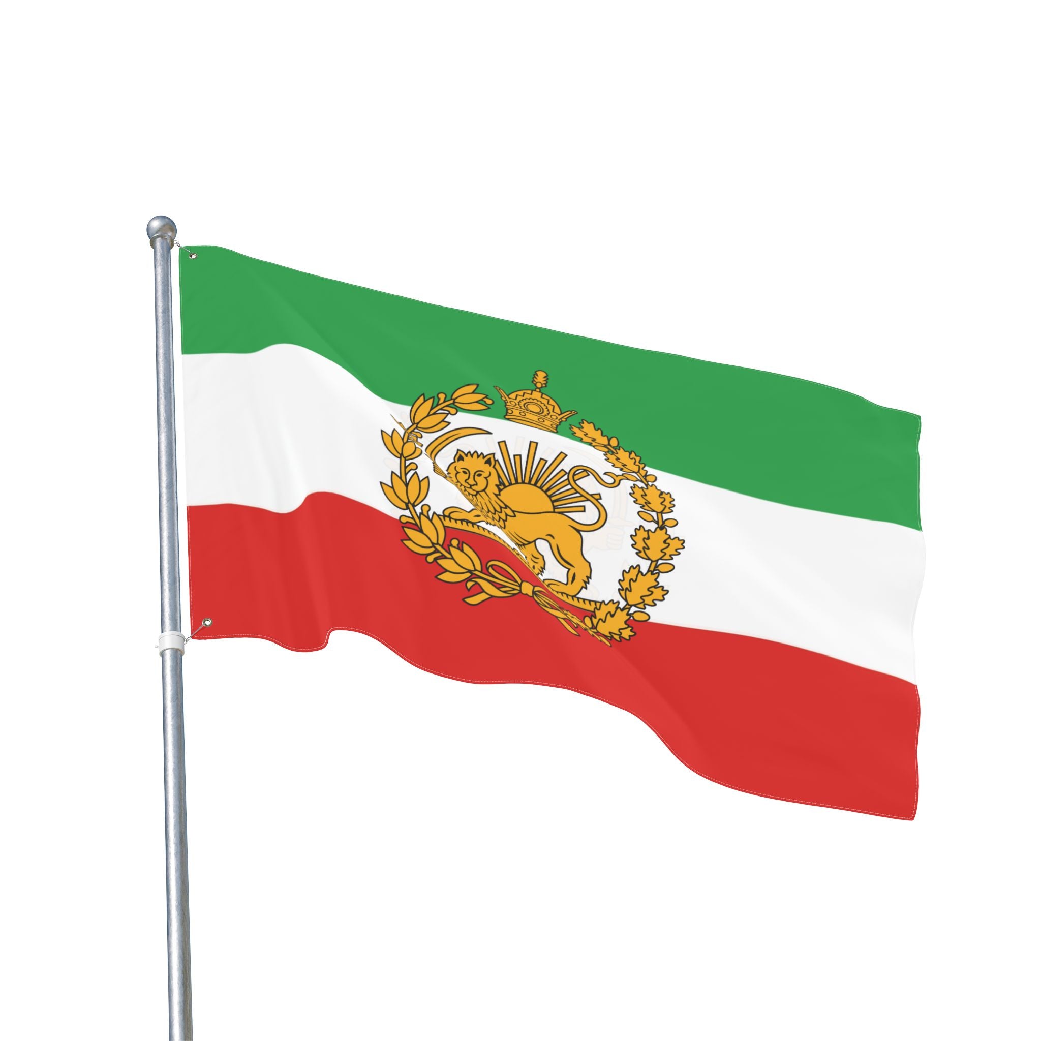 پرچم بزرگ شیر و خورشید تاج دار