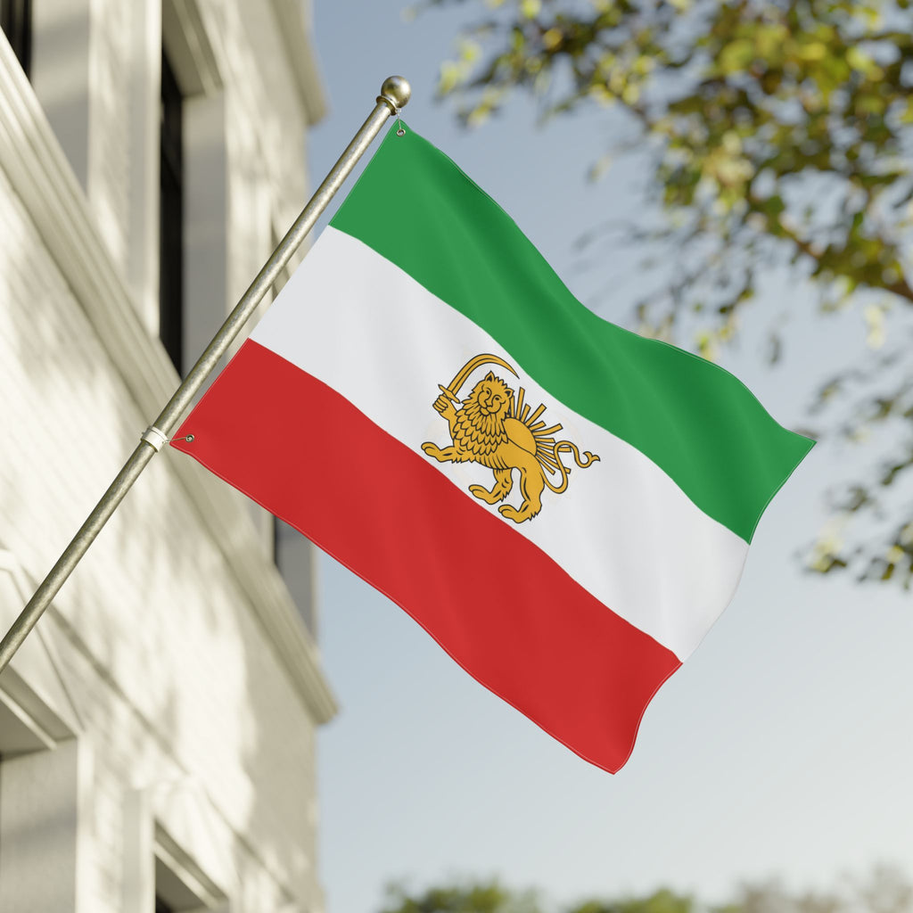 Iran Lion and Sun Large Outdoor Flag