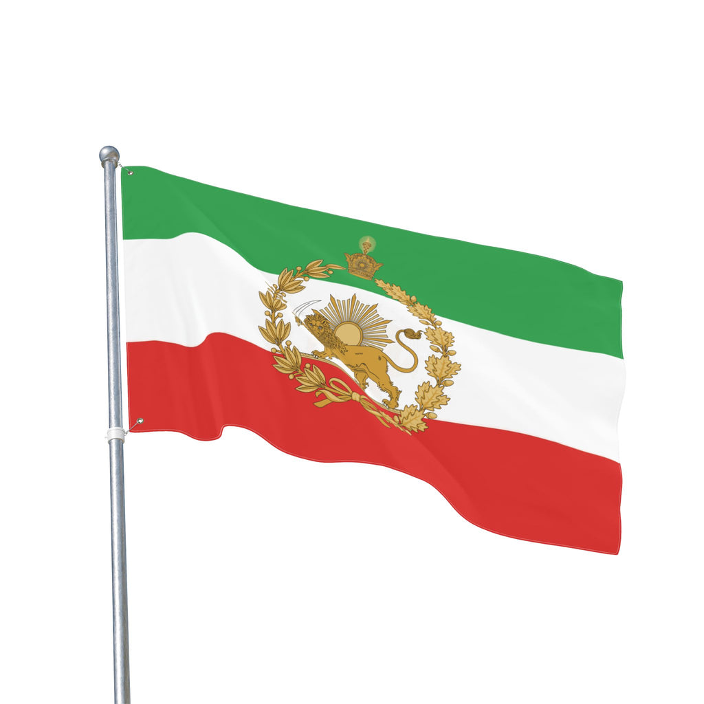 Detailed Lion and Sun Imperial Large Flag