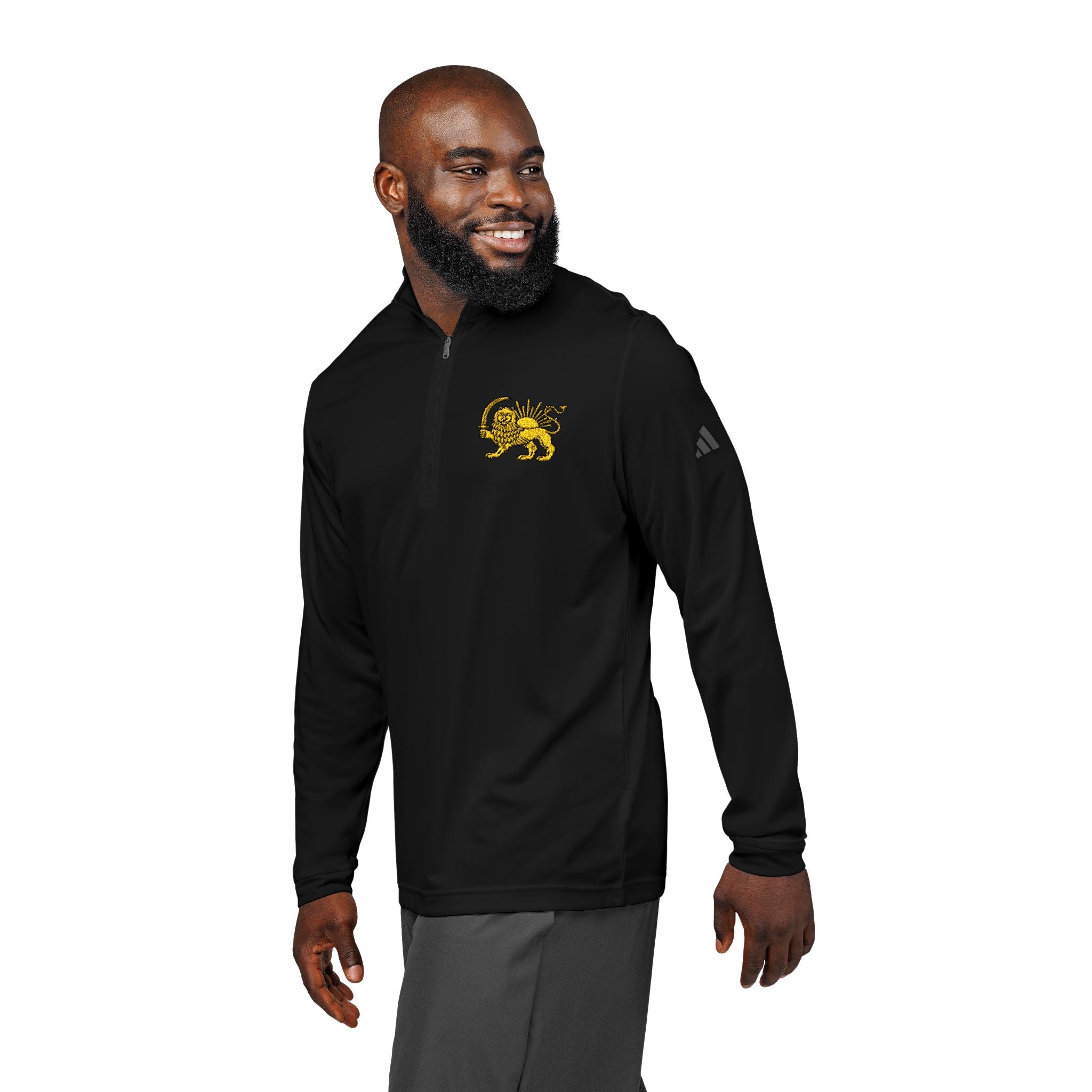 Adidas® Embroidered Lion and Sun Pullover