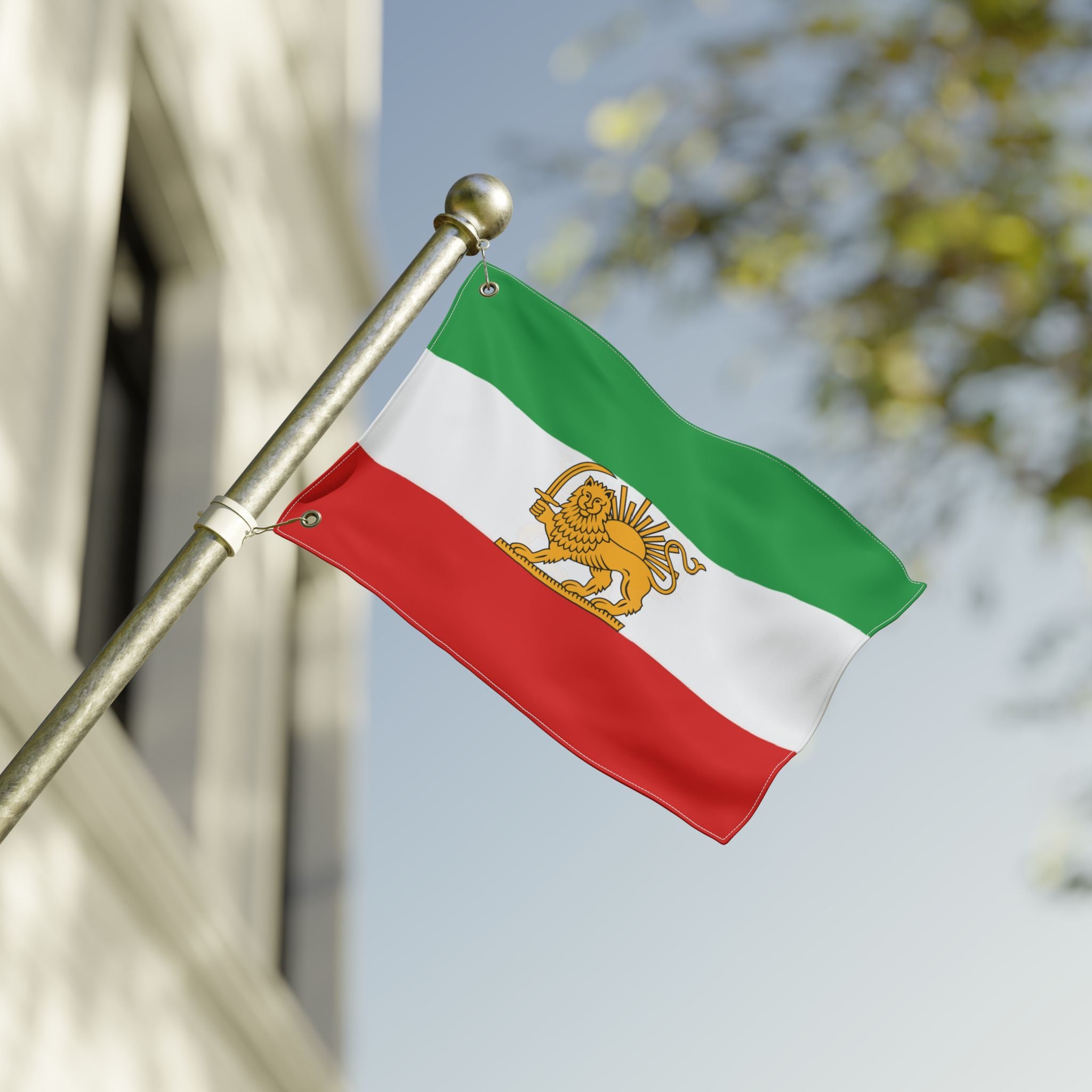 Iran Lion and Sun Large Outdoor Flag
