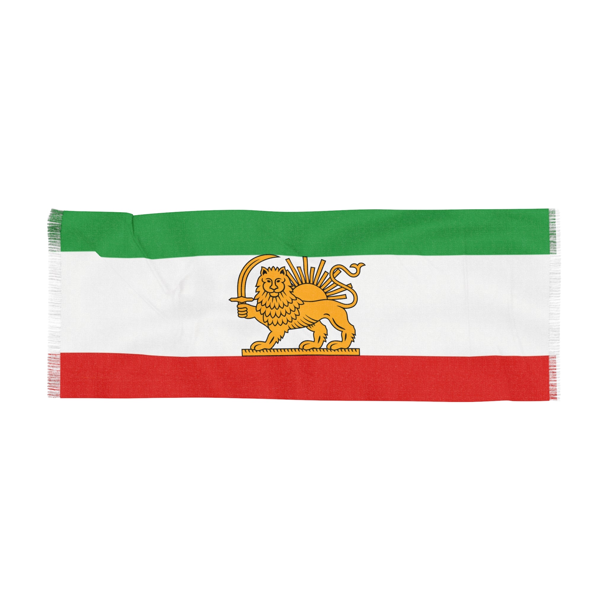 Iran Lion and Sun Flag Scarf