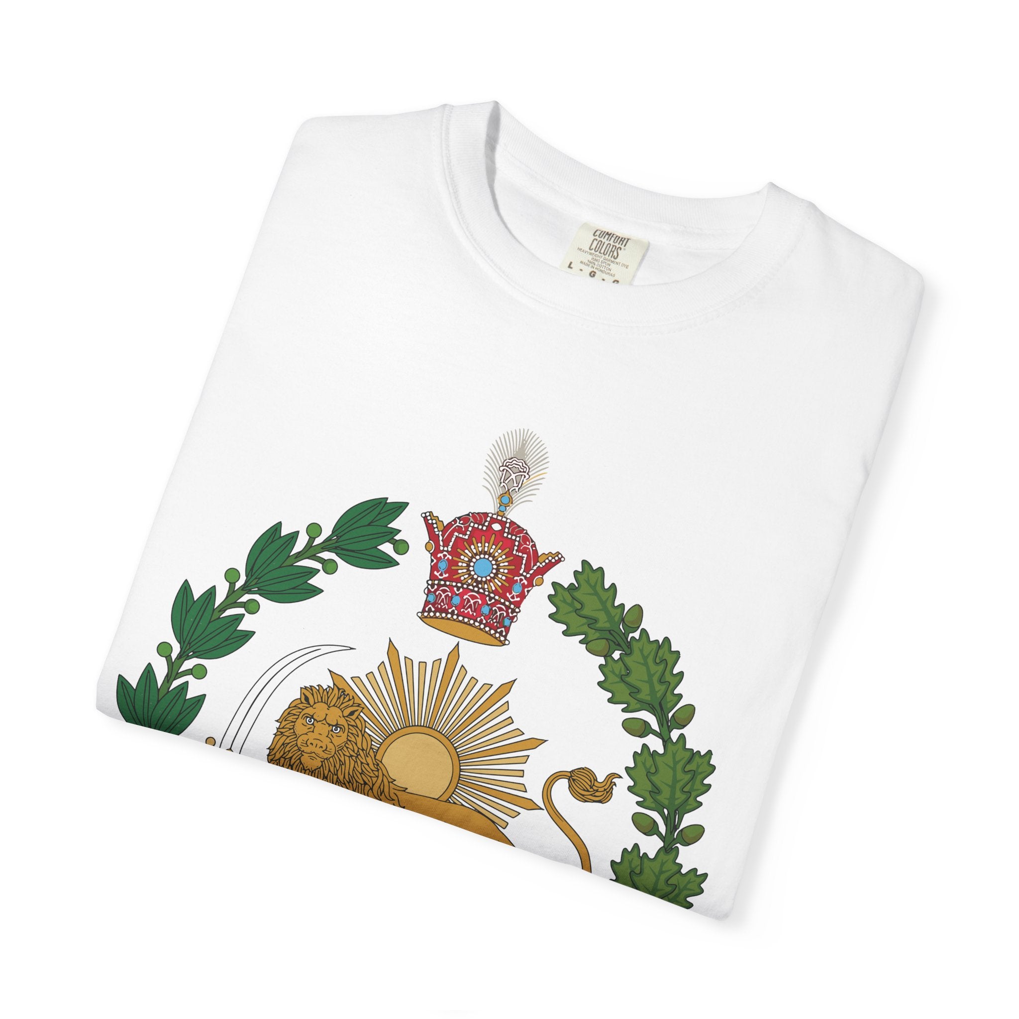 Detailed Lion and Sun Imperial T-Shirt