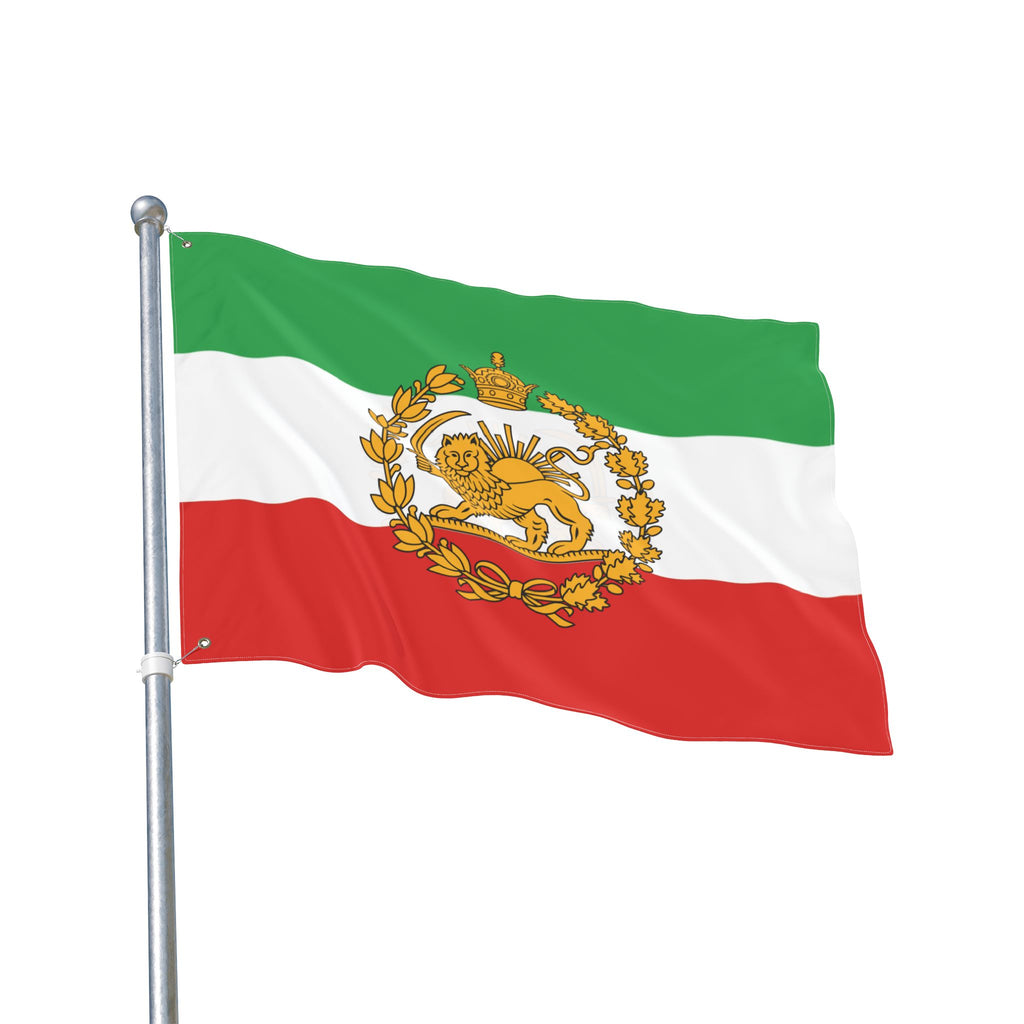 پرچم بزرگ شیر و خورشید تاج دار