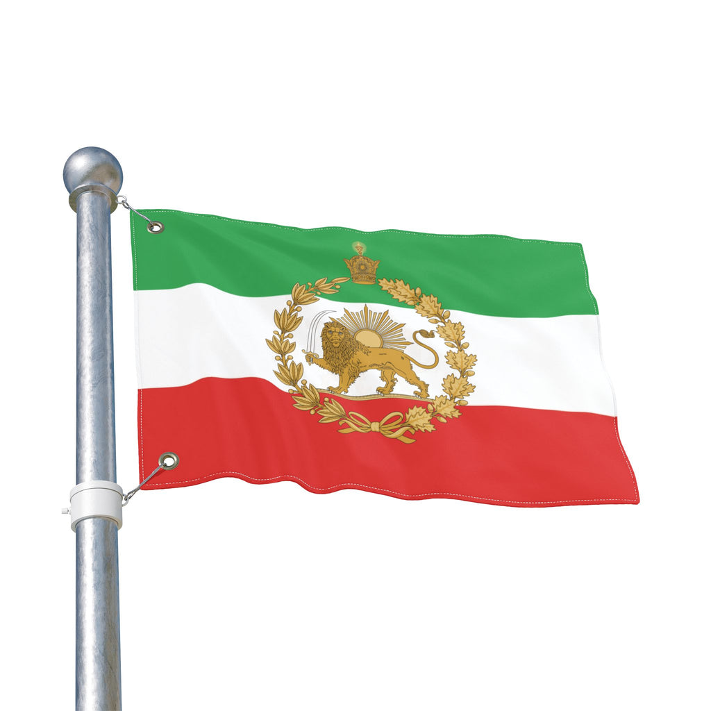 Detailed Lion and Sun Imperial Large Flag